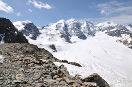 ディアヴォレッツァ[Diavolezza 2978m]展望台からの眺望