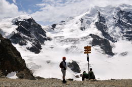 ディアヴォレッツァ[Diavolezza 2978m]展望台の周辺