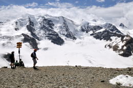 ディアヴォレッツァ[Diavolezza 2978m]展望台の周辺