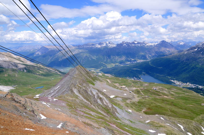 ピッツ・ネイル駅 [Piz Nair 3030m]からの眺望