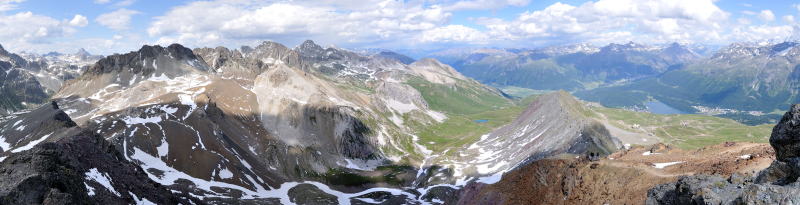 ピッツ・ネイル[Piz Nair]山頂からの眺望