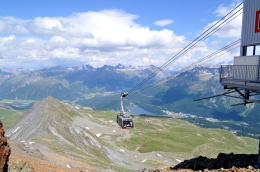 ピッツ・ネイル駅 [Piz Nair 3030m]周辺からの眺望