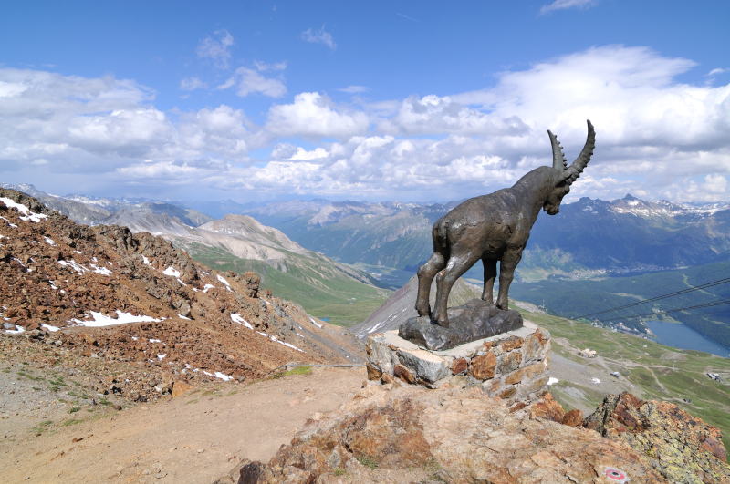 ピッツ・ネイル駅 [Piz Nair 3030m]周辺からの眺望