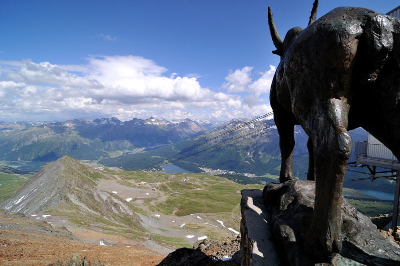 ピッツ・ネイル駅 [Piz Nair 3030m]周辺からの眺望