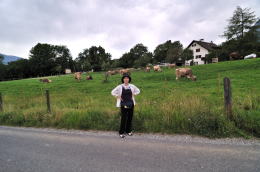 <ハイジのいえ>の駐車場付近